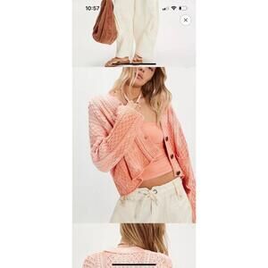 NWOT Free People Washed Ashore Cardi